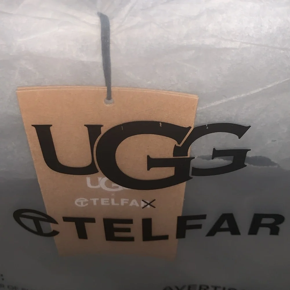 Brand New UGG x TELFAR Large Fleece Shopper - Heather Grey (NWT) - Picture 8 of 10